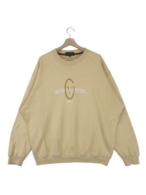 Valentino Vintage Gianni Valentino Italy Embroidered Logo Sweatshirts