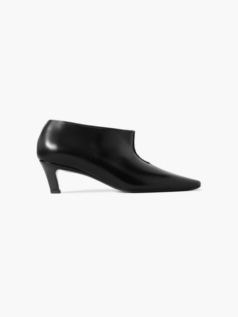 TOTEME The Wide Shaft glossed-leather ankle boots