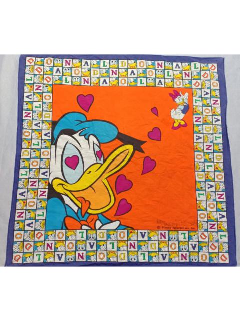 Other Designers Vintage - Vintage Donald Duck Disney Bandana Scarf full Printed