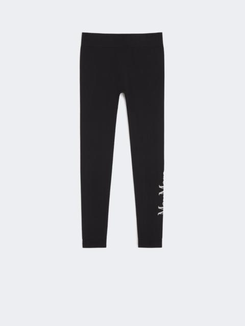 'S Max Mara Stretch technical fabric leggings - BLACK