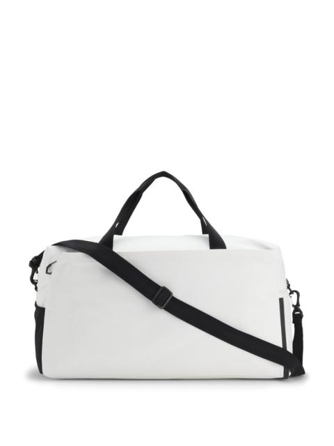 BOSS FAUX-LEATHER HOLDALL WITH REFLECTIVE ZIPS