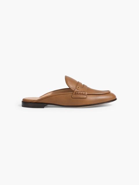 Gianvito Rossi Florio leather slippers