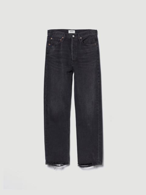 AGOLDE 90'S CROP MID RISE STRAIGHT IN TAR