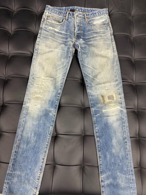 Dior Dior distressed whiskered jeans