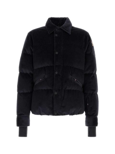 Moncler Grenoble Moncler Grenoble Men Navy Blue Corduroy Elgon Down Jacket