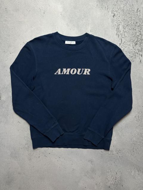 Sandro Sandro Crewneck Paris Flocked Sweatshirt Amour Central Logo