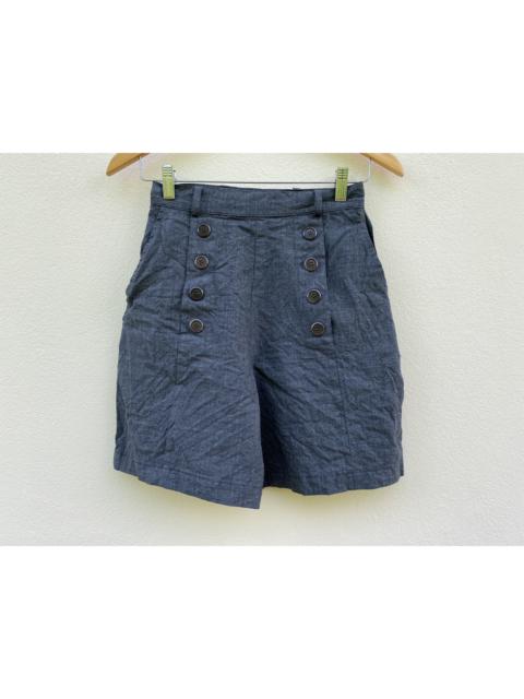 Other Designers Vintage - Vintage Marella Italy Designer Black Wool Shorts