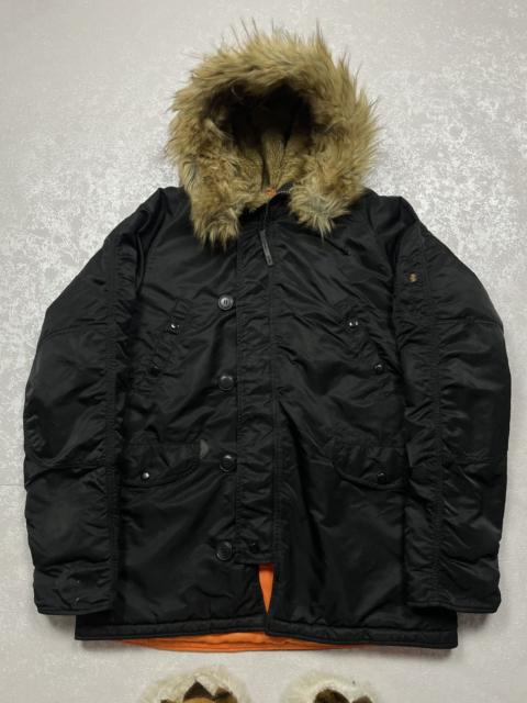 Other Designers Le Grande Bleu (L.G.B.) - Y2K LGB IfSixWasNine Alpha Industries Faux Fur Jacket Parka