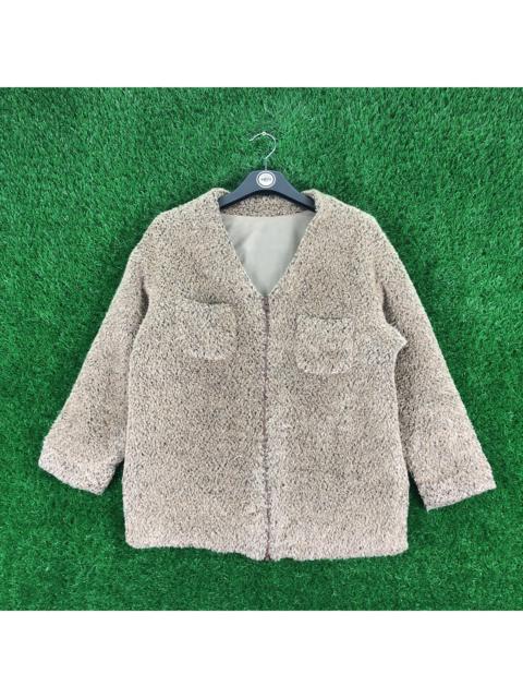 Other Designers Vintage - Vintage Faux Fur Women Zipper Cardigan Unbranded