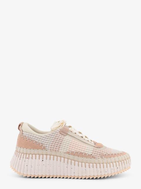 CHLOE' - Chloe' Nama Low-Top Mesh Sneakers With Suede Inserts