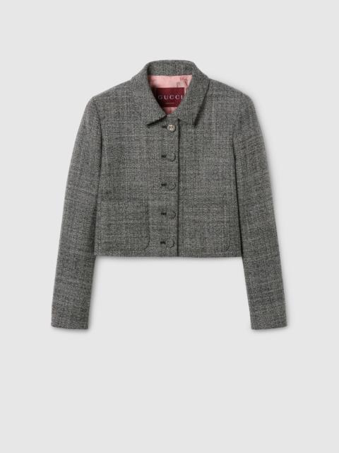 GUCCI Wool grisaille jacket