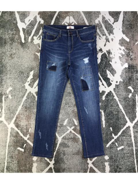 Other Designers Japanese Brand - Pin & Fit Patchwork Skinny Jeans KJ2042