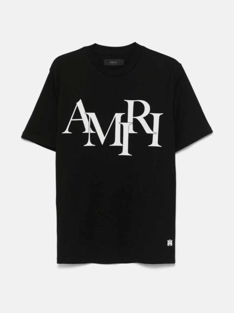 AMIRI AMJYTE1149-001 AMIRI STAGGERED LOGO TEE