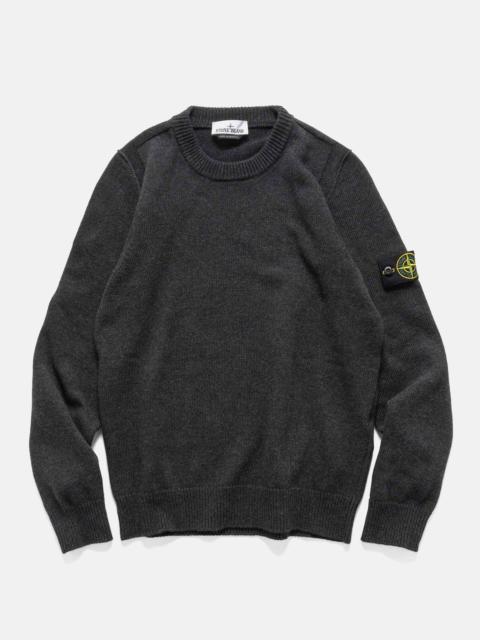 Stone Island Reverse Stitch Lambswool Sweater Melange Charcoal