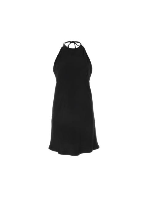 Miu Miu MIU MIU Black Satin Dress New & Authentic (Women's size:12;)