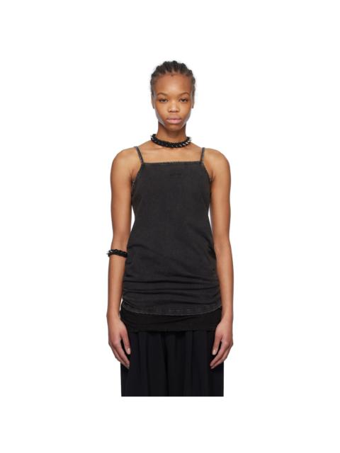 We11done Black Layered Sleeveless Tank Top