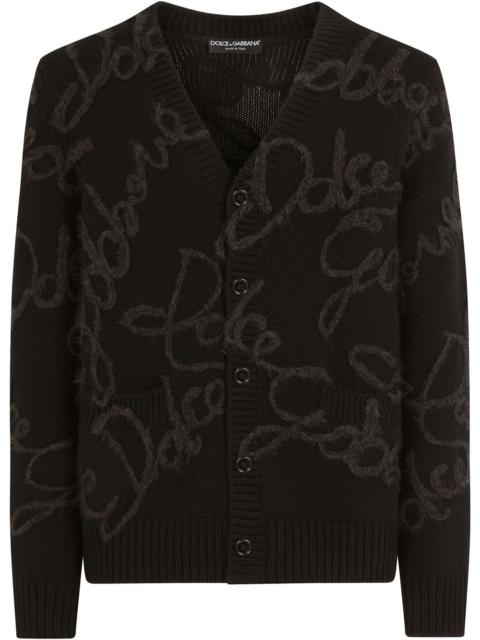 Dolce & Gabbana logo-embroidered cardigan