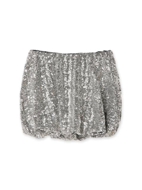 THE ATTICO Sequins Mini Skirt