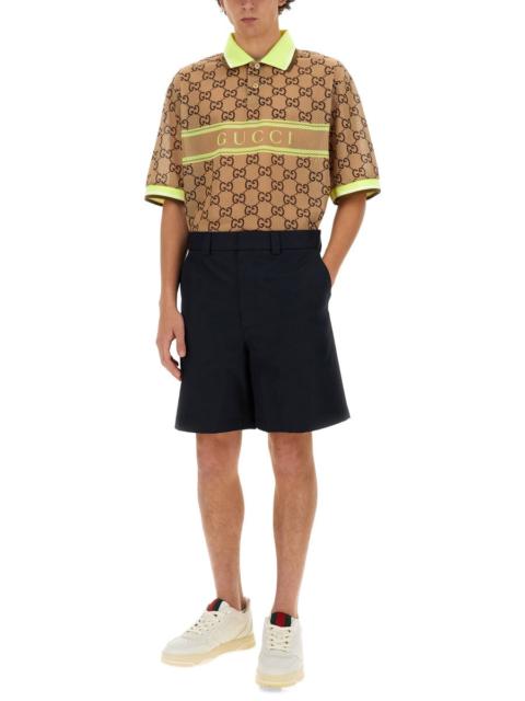 GUCCI Gucci Men Polo Con Stampa Gg