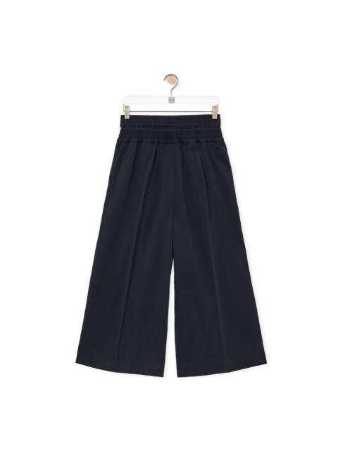 Loewe Loewe Womens Cropped Trousers In Cotton And Silk, Size Medium