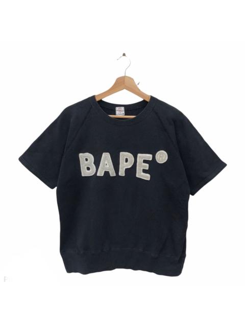 A BATHING APE® BAPE APPLIQUE S/S CREWNECK