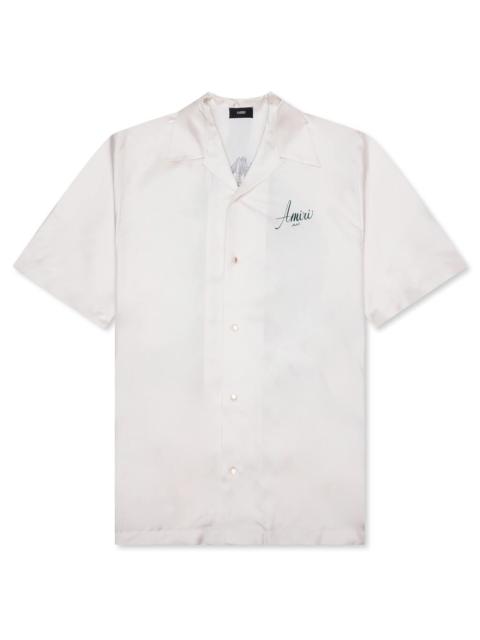 AMIRI AMIRI HOTEL BOWLING SHIRT - ALABASTER