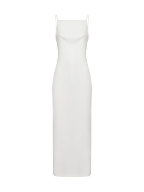Givenchy Givenchy Women Ivory Crepe Cady Long Dress With Slit