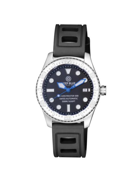 Other Designers Deep Blue Ocean Master 500 Automatic Black Dial Men's Watch OM500BLKBLURNDHR