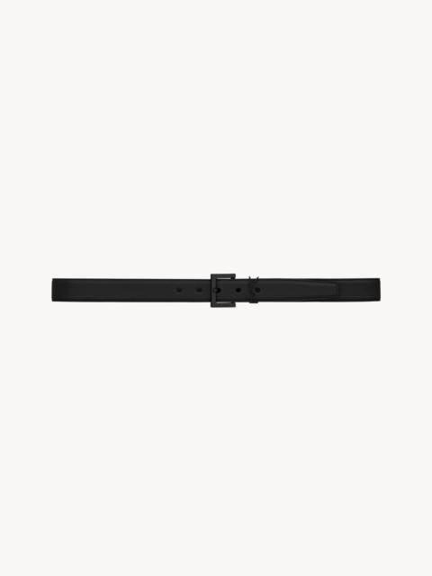 SAINT LAURENT cassandre belt in smooth leather