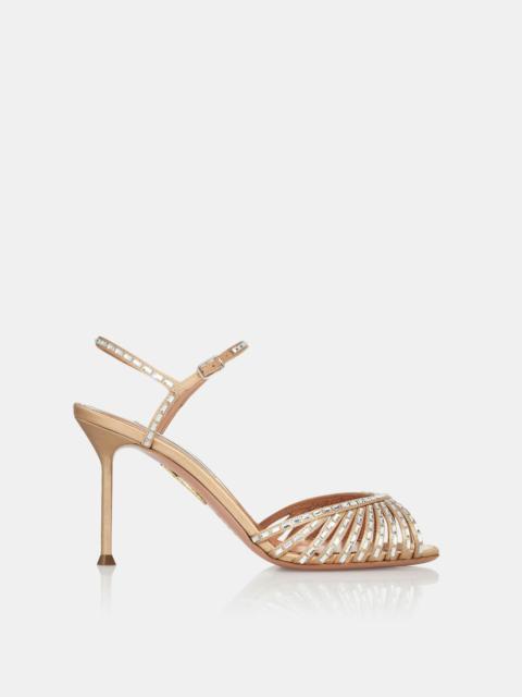 AQUAZZURA Hold Me Crystal Sandal 85
