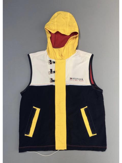Other Designers Vintage - Iconic Colourful Tommy Hilfiger Sailings Gear Hooded Vest