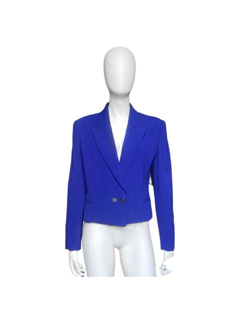 Jean Paul Gaultier medium blue cropped blazer jacket 44