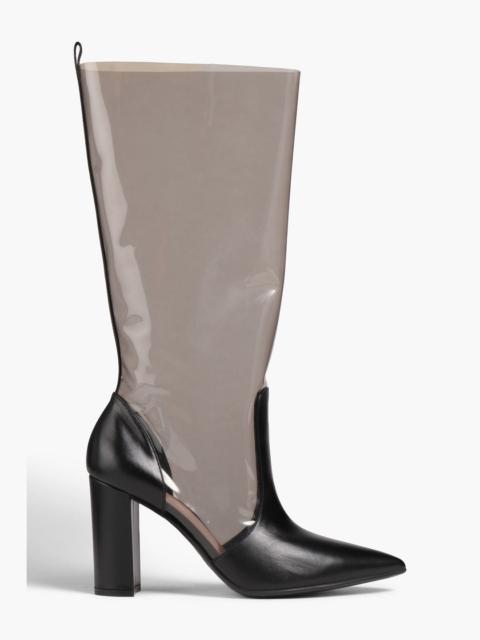 Gianvito Rossi TPU and leather knee boots