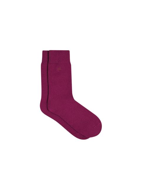 PANGAIA Mens Recycled Cashmere Socks - Plum Purple