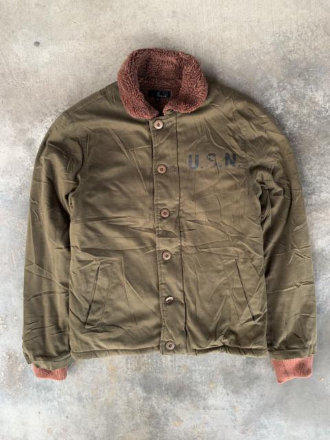 Other Designers Vintage - USN Military ZIPFIVE SHERPA LINNING DECK JACKET