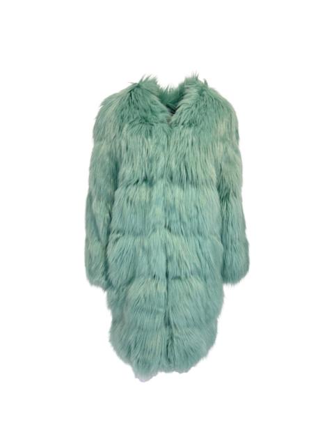 GUCCI Mint Faux Fur Coat
