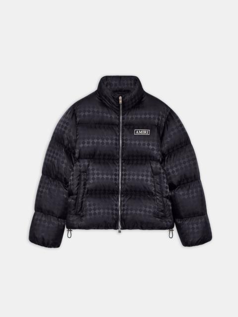AMIRI MA QUAD JACQUARD DOWN JACKET