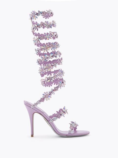 RENE CAOVILLA SUPER EVA LILAC SANDAL 100