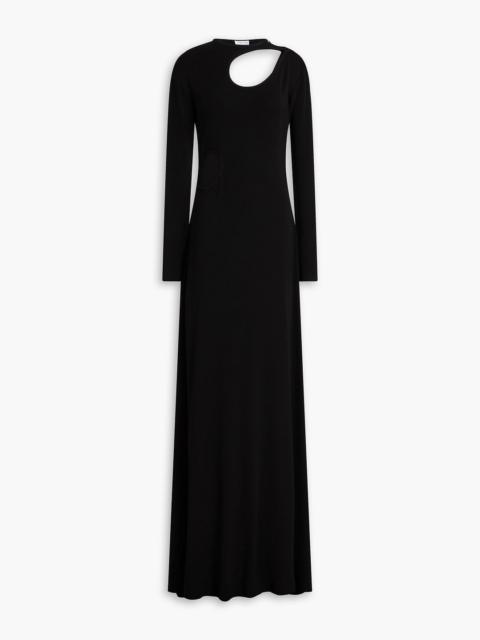 Victoria Beckham Cutout jersey maxi dress