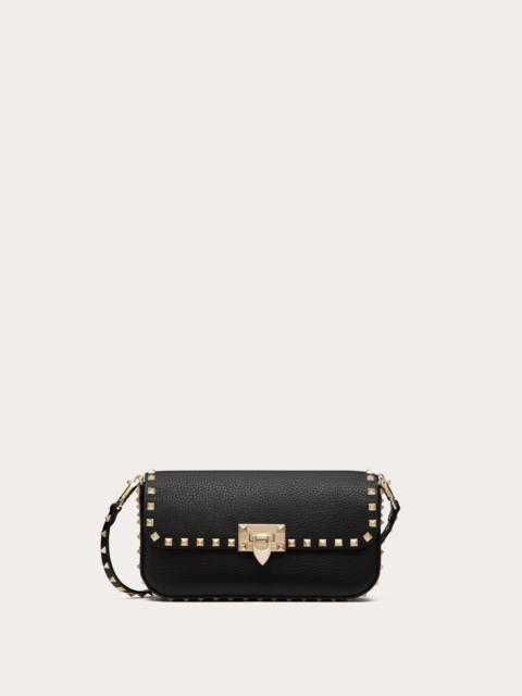 Valentino VALENTINO GARAVANI ROCKSTUD GRAINY CALFSKIN SHOULDER BAG