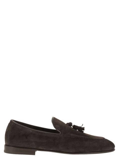 Brunello Cucinelli Brunello Cucinelli Men Suede Moccasins With Tassels