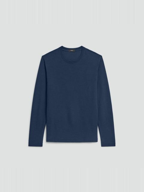 Theory Delroy Long-Sleeve Tee in Studio Knit Jacquard