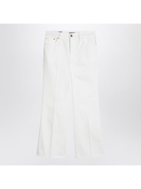 GUCCI Gucci Short White Flare Trousers Women