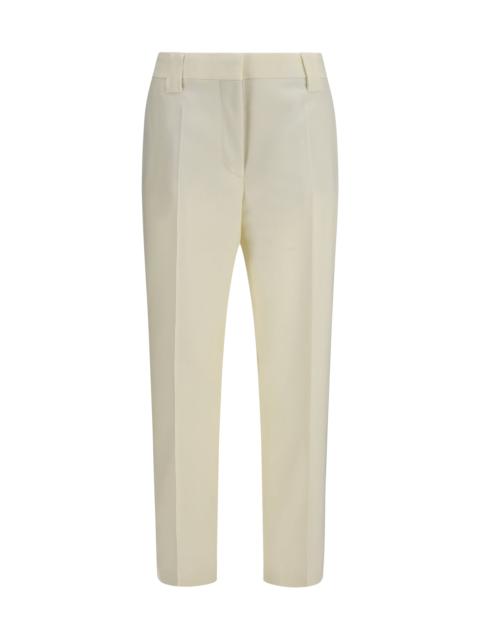 VERSACE Versace Stretch Wool Pants White Women