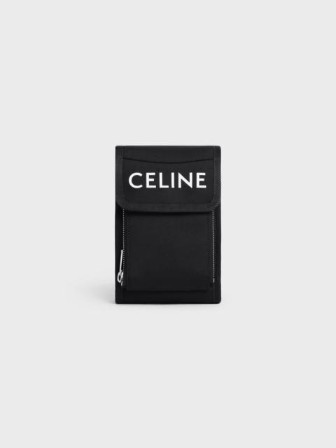 trekking phone pouch in nylon with celine print