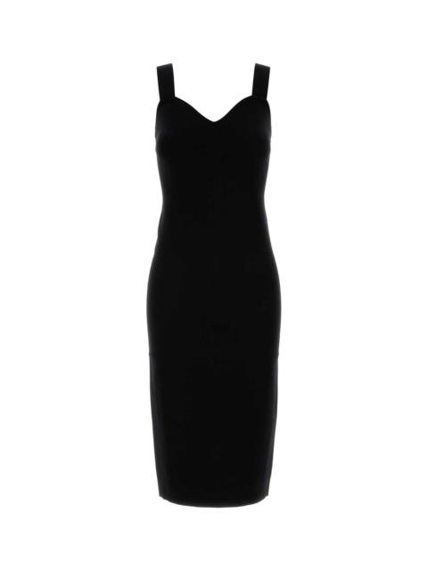 Max Mara Max Mara Women Black Stretch Viscose Blend Teak Dress