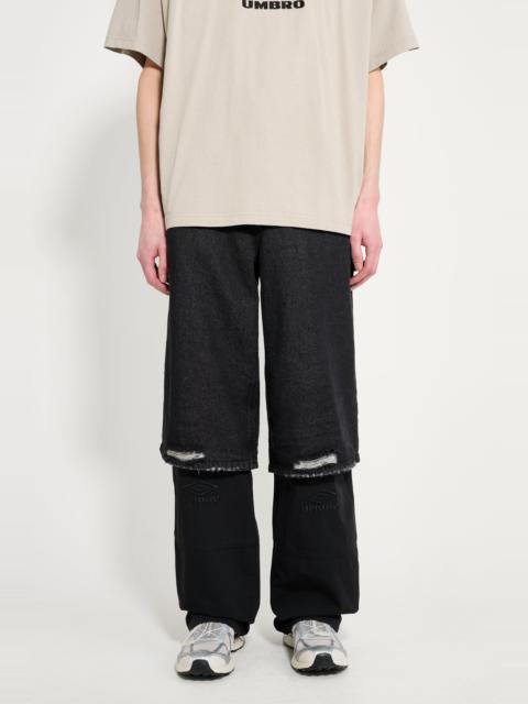 UMBRO HYBRID CARGO WASHED BLACK