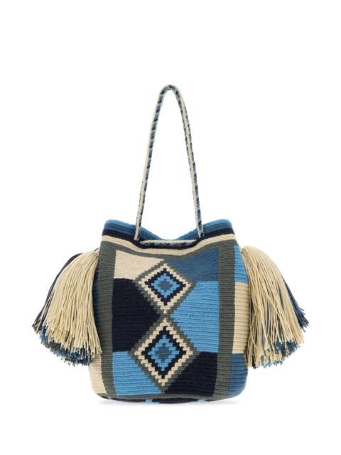 Other Designers Jw Anderson Women Embroidered Fabric Wayuu Bucket Bag