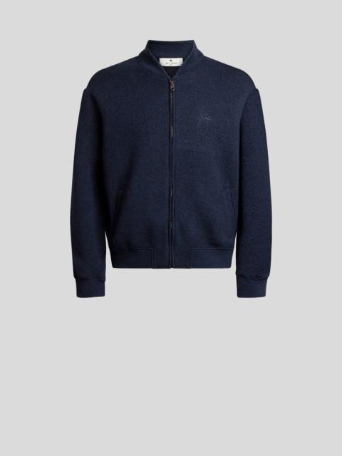 Etro JACQUARD BOMBER JACKET WITH ARNICA MOTIF