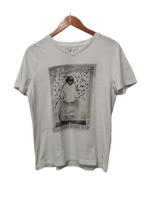 Other Designers Designer - 217 x Gu Collaboration Japan Designer V Neck Tee Art